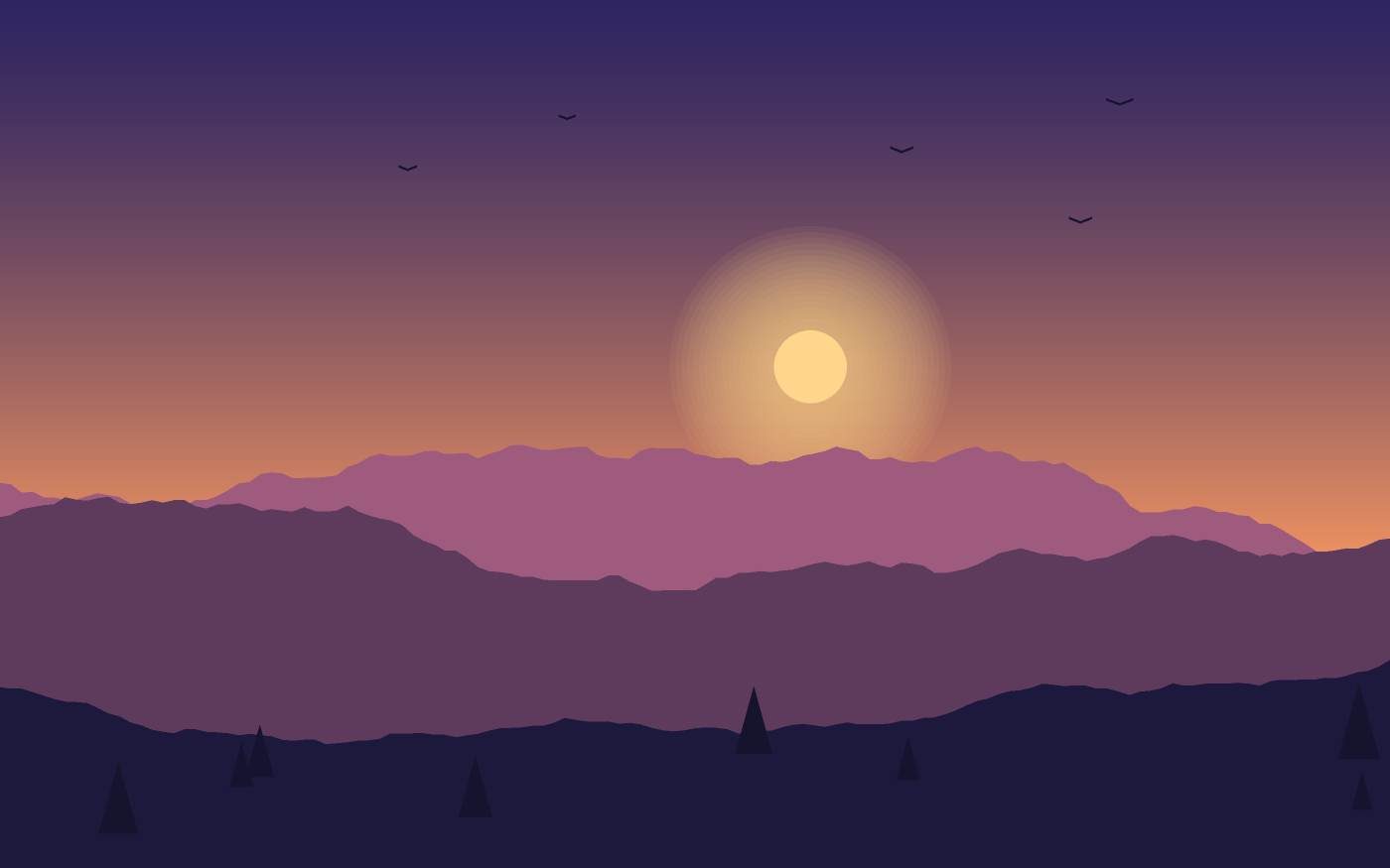 Landschaftsillustration