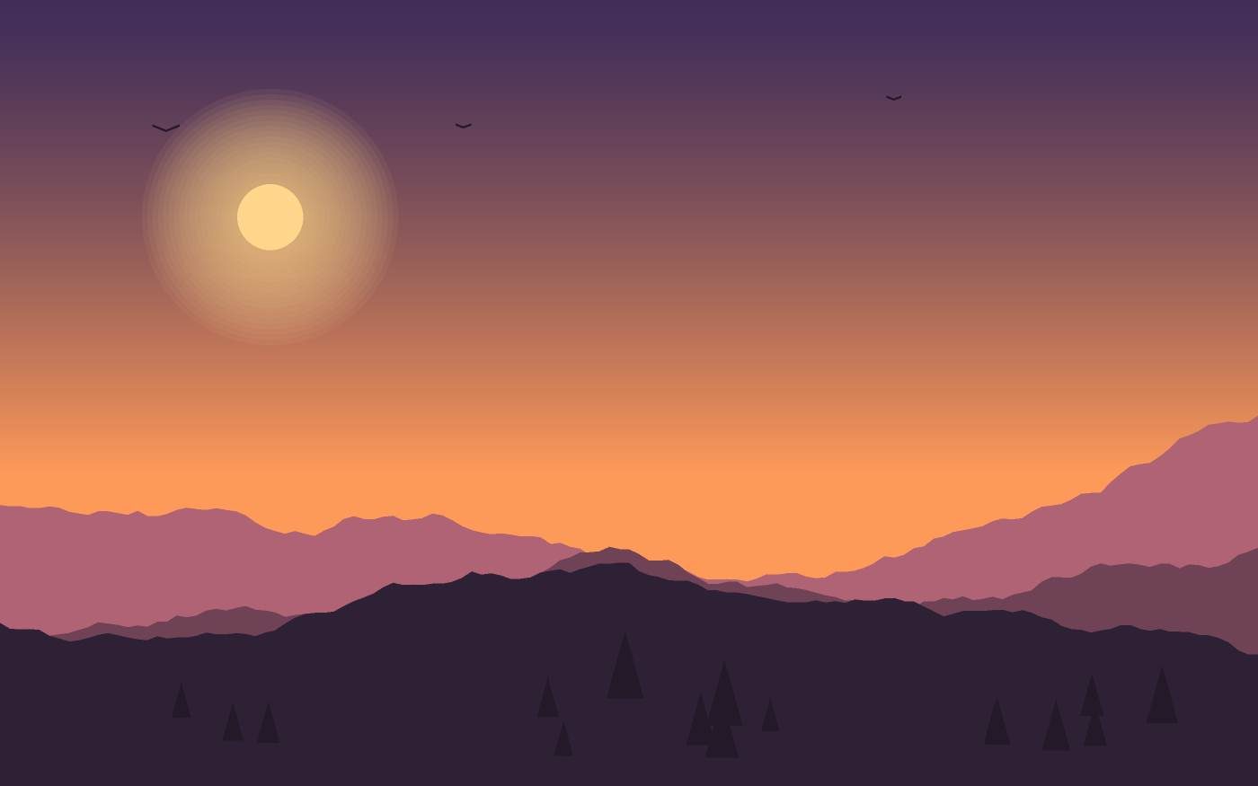 Landschaftsillustration