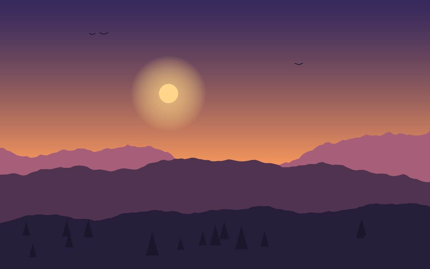 Ilustrace krajiny