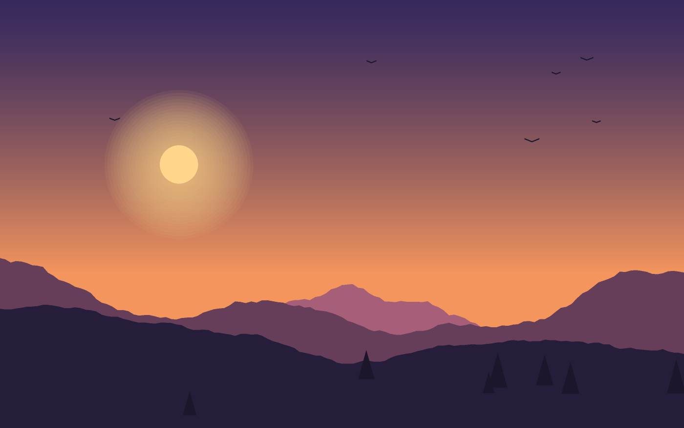 Ilustrace krajiny