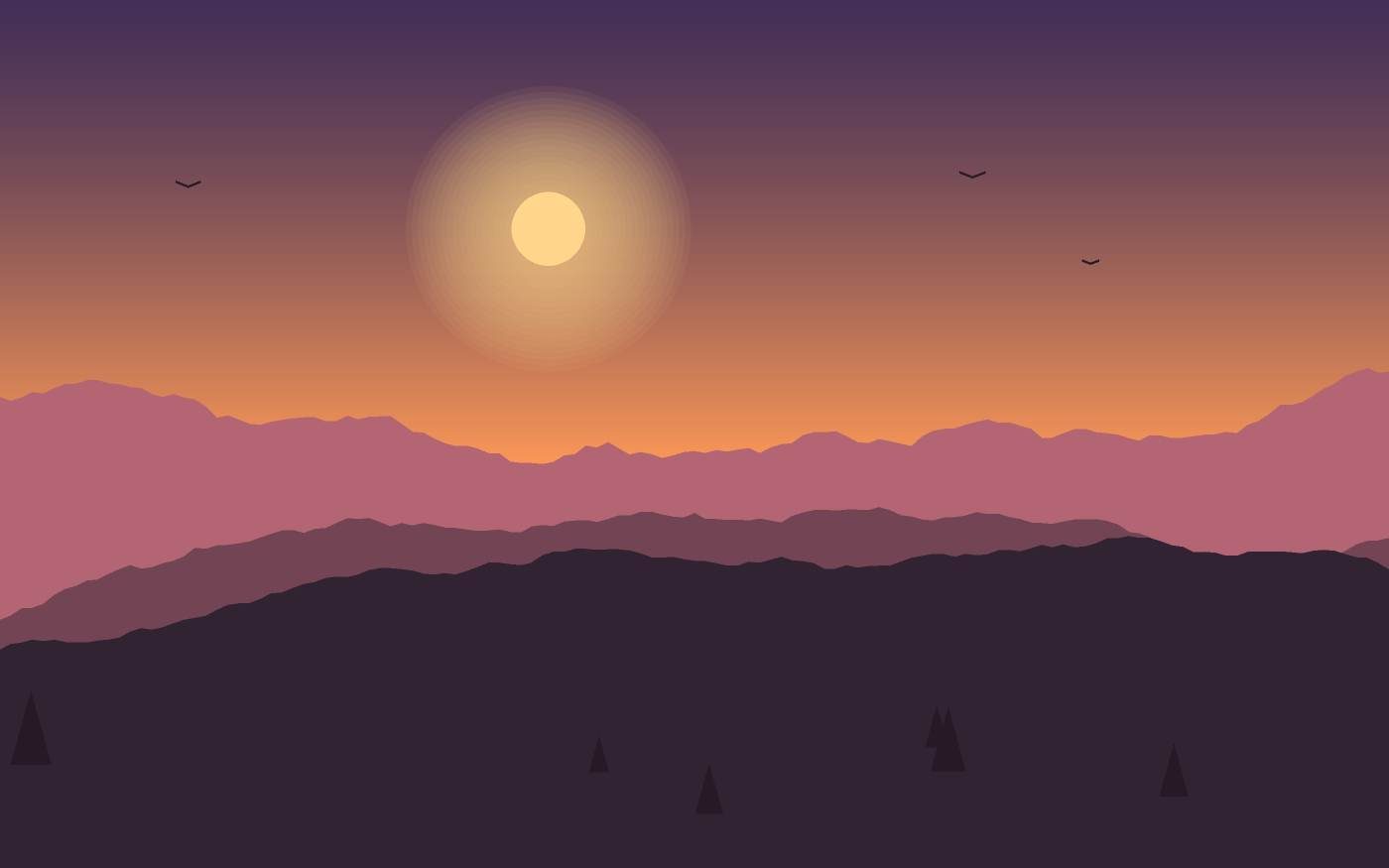 Ilustrace krajiny