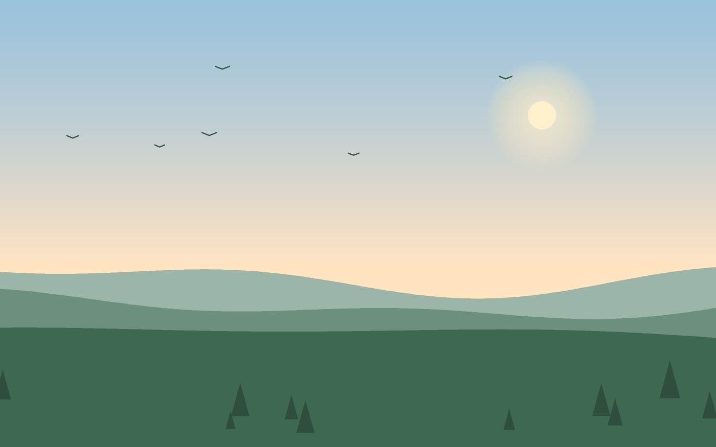 Ilustración de un paisaje