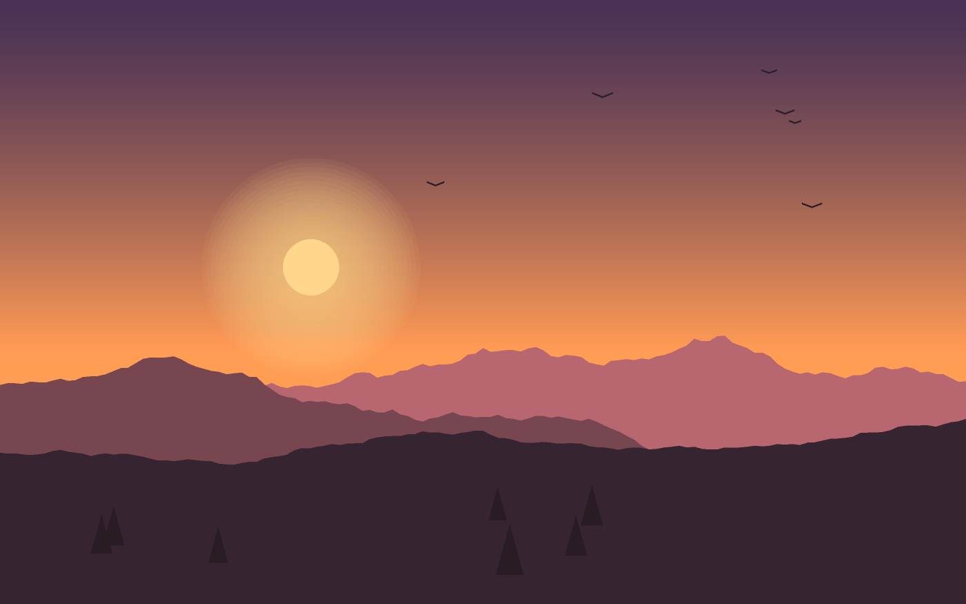 Ilustración de un paisaje