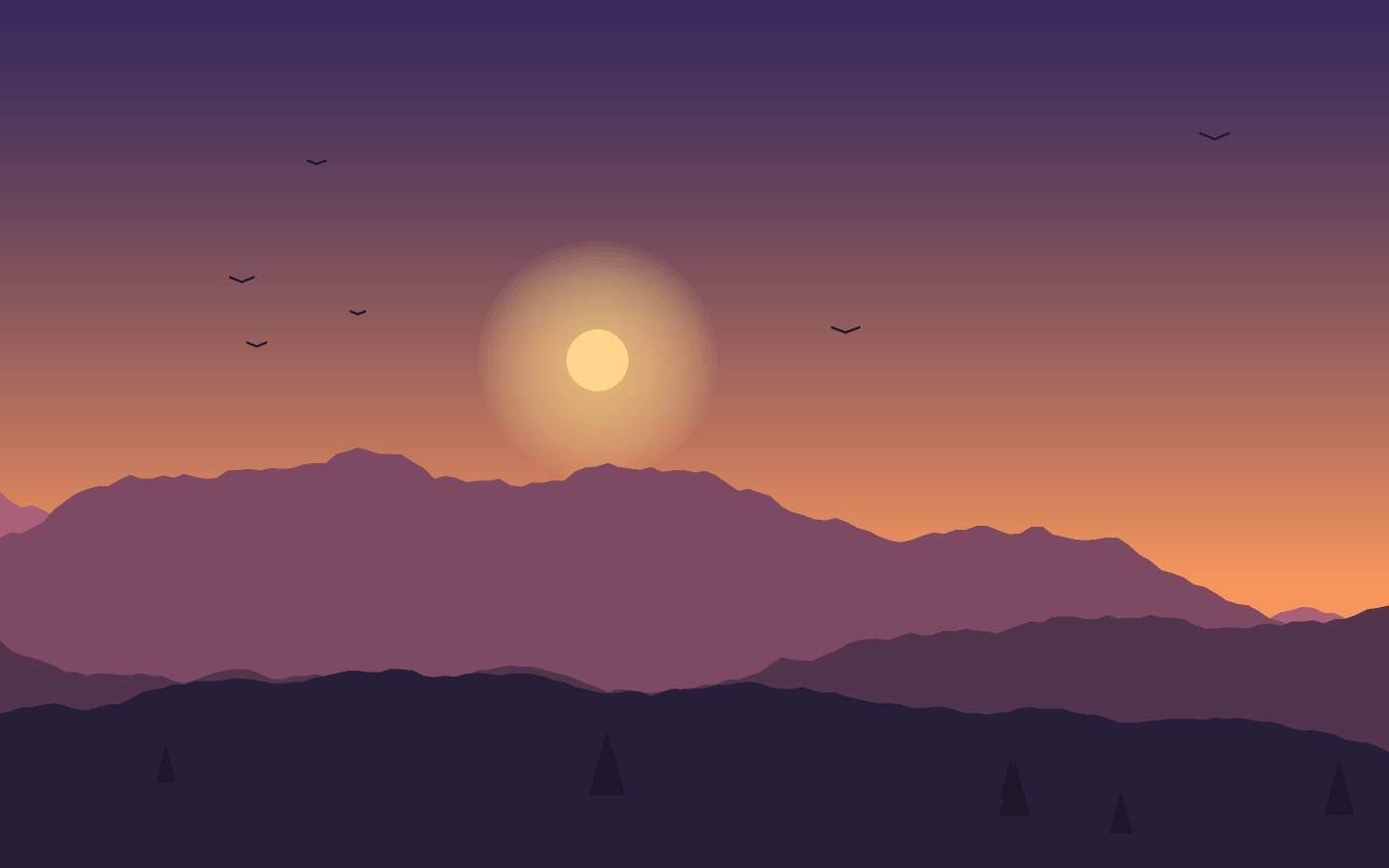 Ilustración de un paisaje