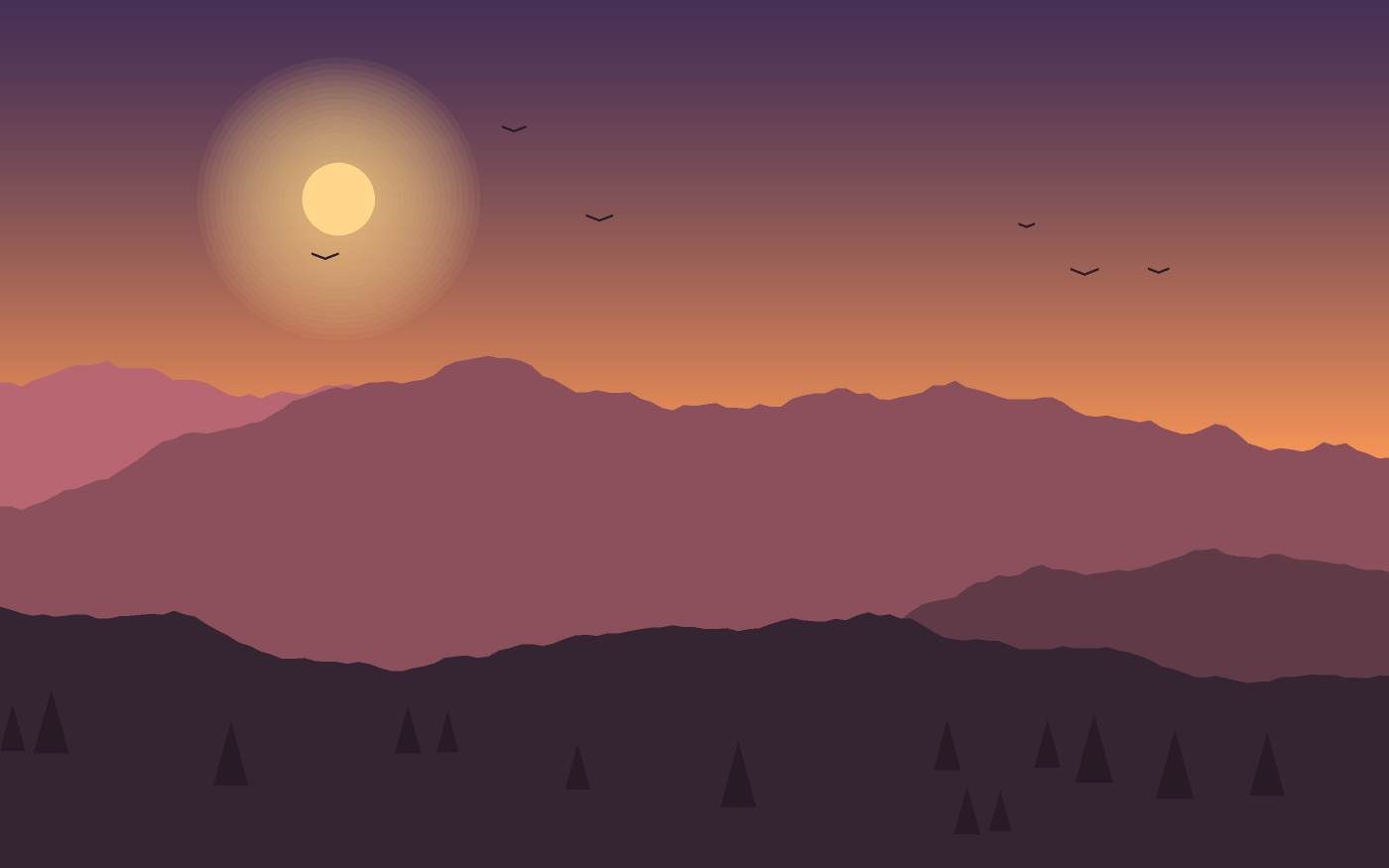 Ilustracja krajobrazu