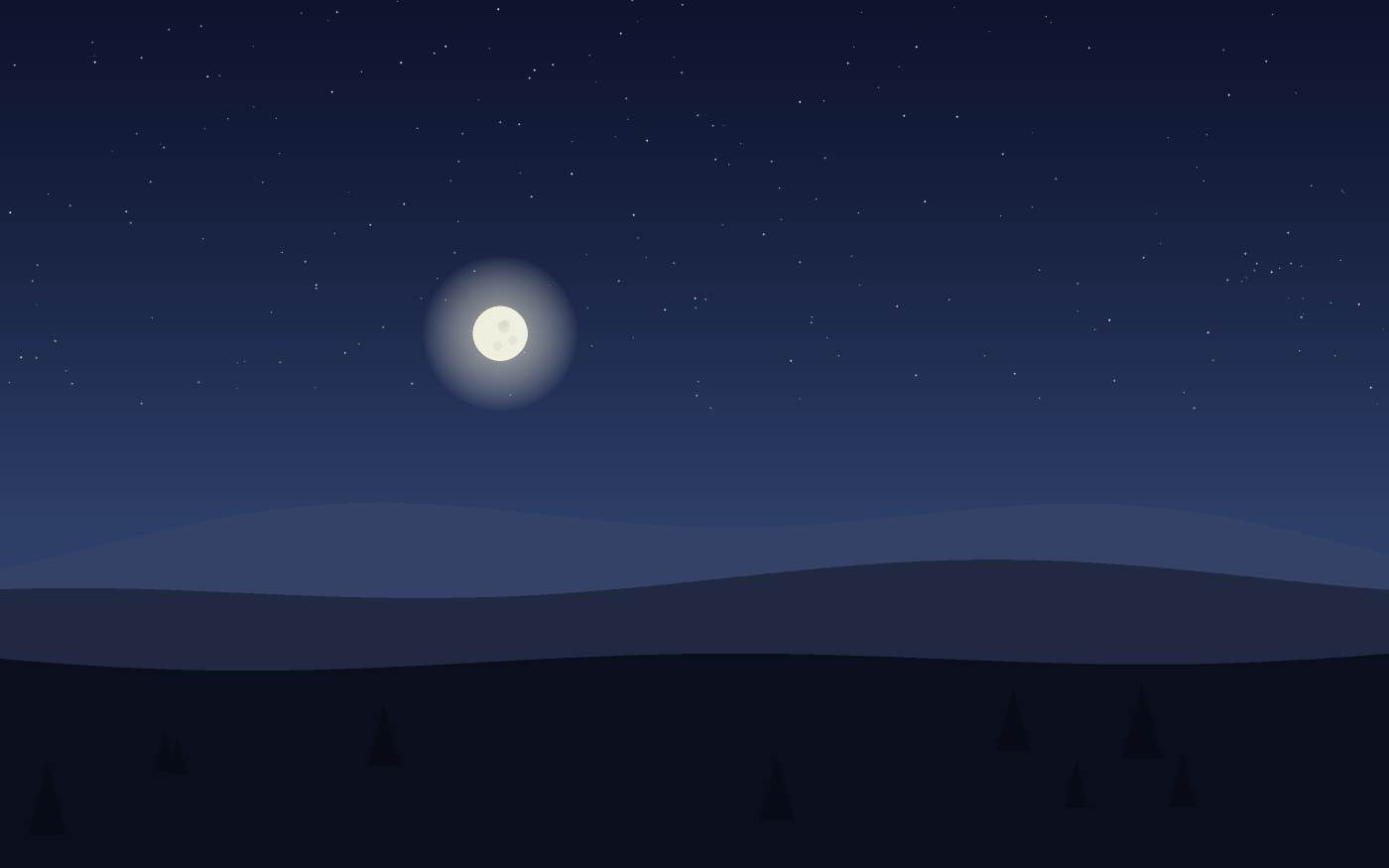 Ilustração de uma paisagem