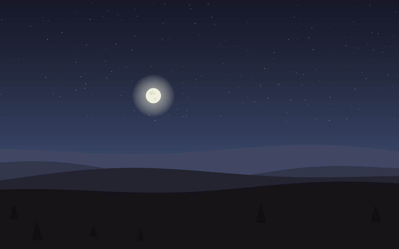 Ilustração de uma paisagem