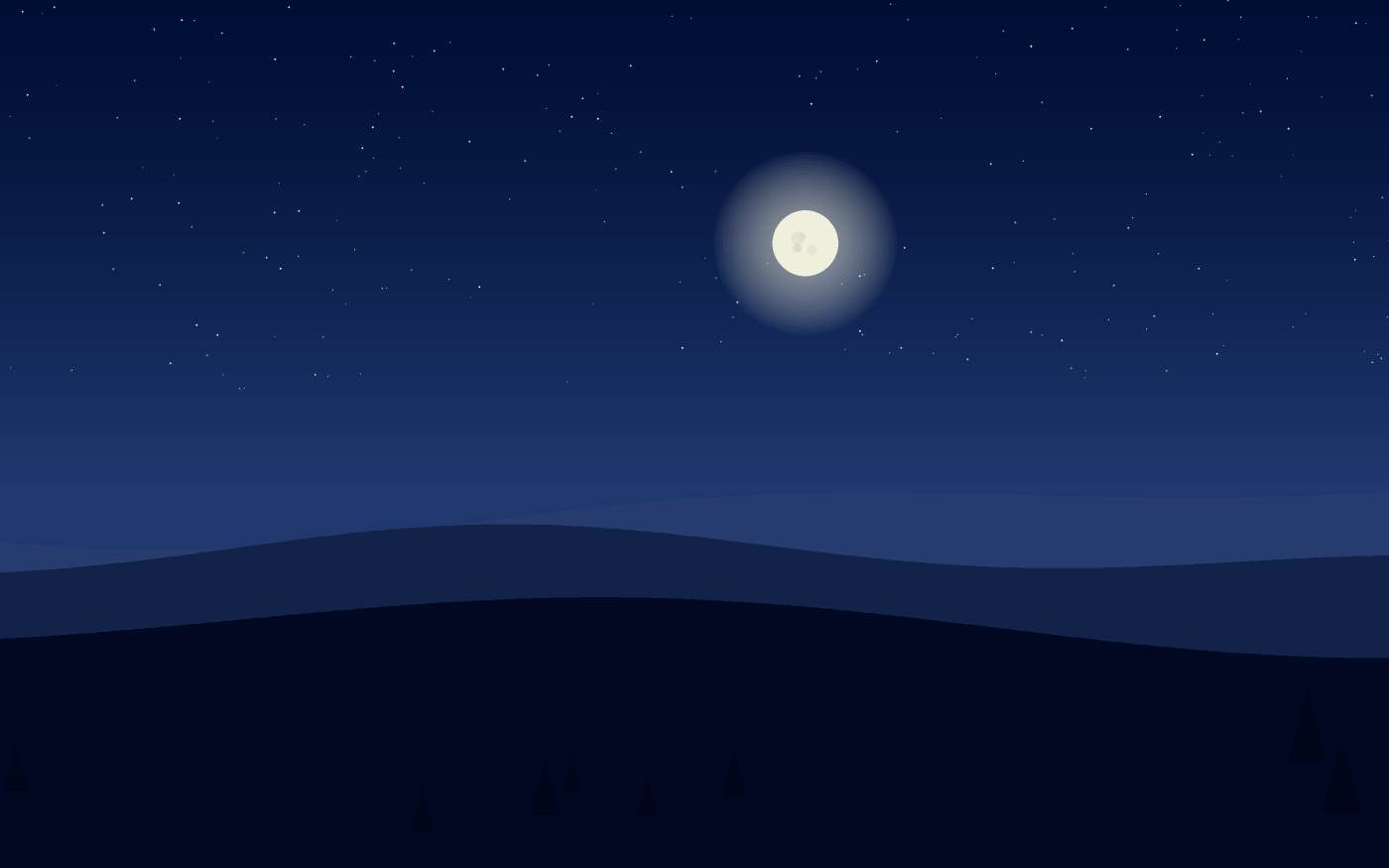 Ilustração de uma paisagem