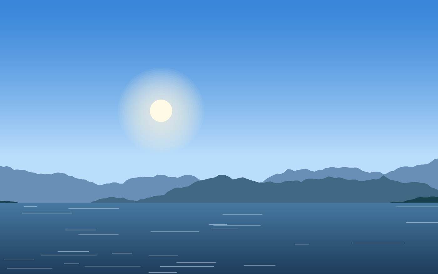 Ilustração de uma paisagem